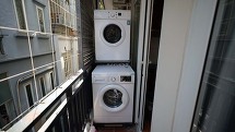 各部屋に配備されている洗濯機と乾燥機
