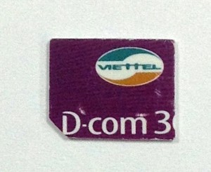 SIMカッターで作ったVIETTELのSIMカード