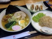 匠(TAKUMI)のC定食「塩ラーメンがインスタントチックでとても美味しい」