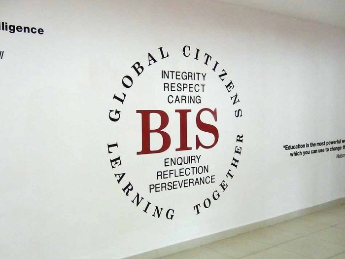 「Global Citizen」はBISの校訓です
