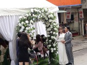 街中で見かけた新婚さんカップル