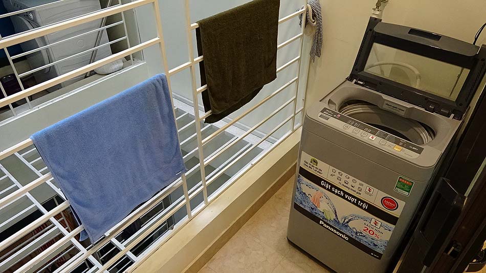 洗濯機は室内に標準装備です