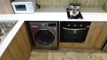 乾燥機能付き洗濯機、ビルトインオーブン、IHがセット