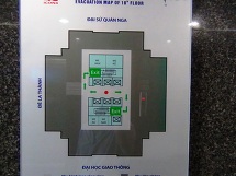 フロア平面図「エレベーターは6基あります」