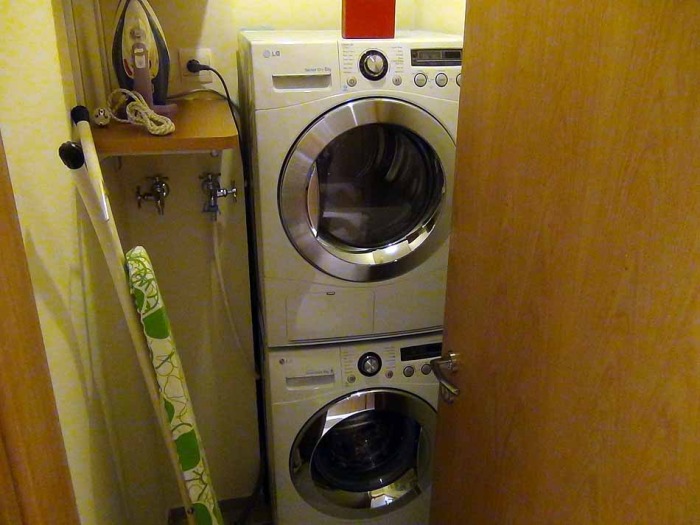 洗濯機と乾燥機はセパレートですので効率が良いですね