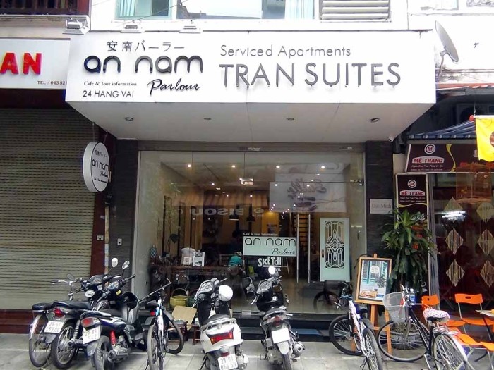 日本をこよなく愛するベトナム人アパート経営者Tranさんのサービスアパート1階に安南パーラーはあります