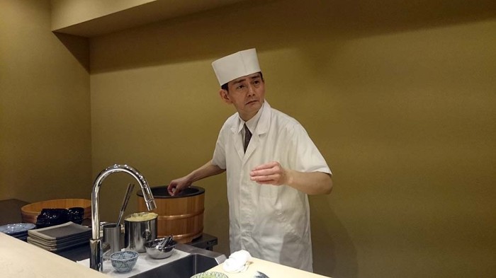 日本食調理人にありがちな頑固一徹さより腰の低さが楽しい宇田川さんです